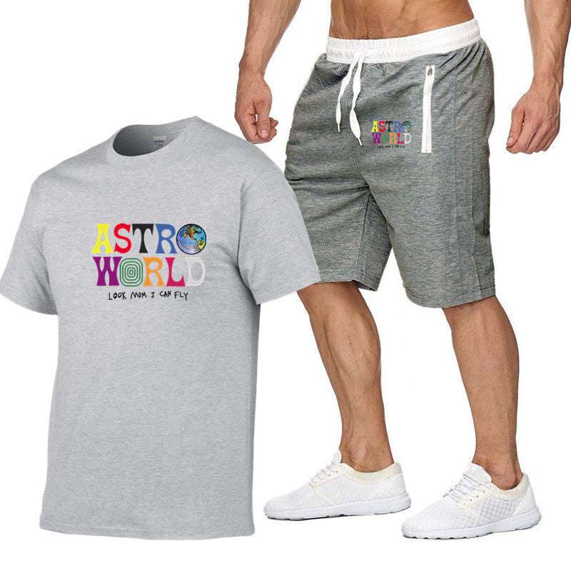 Astro World T-Shirt & Shorts Jogger Set