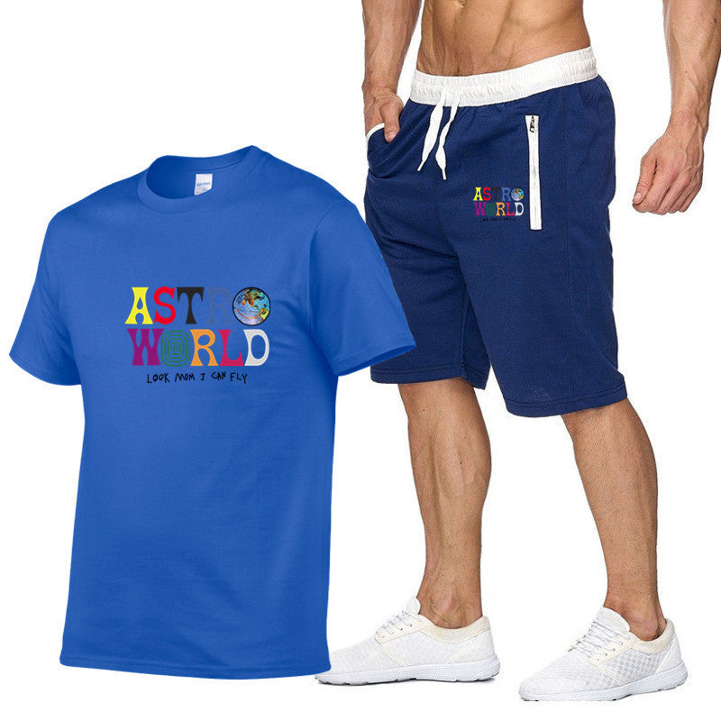 Astro World T-Shirt & Shorts Jogger Set