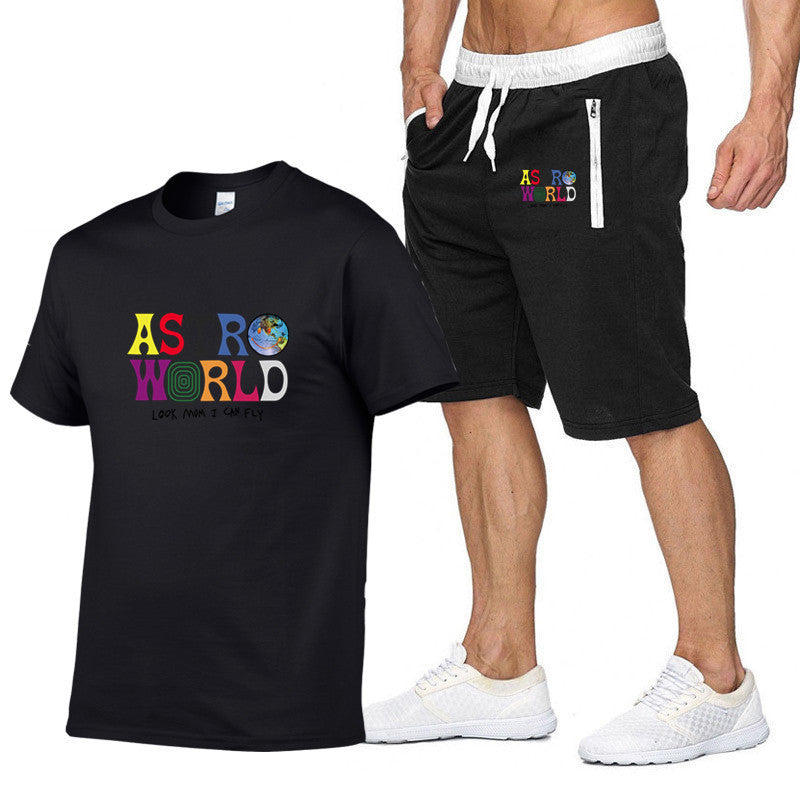 Astro World T-Shirt & Shorts Jogger Set