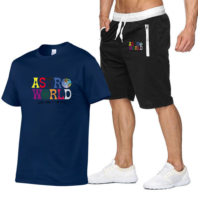 Astro World T-Shirt & Shorts Jogger Set