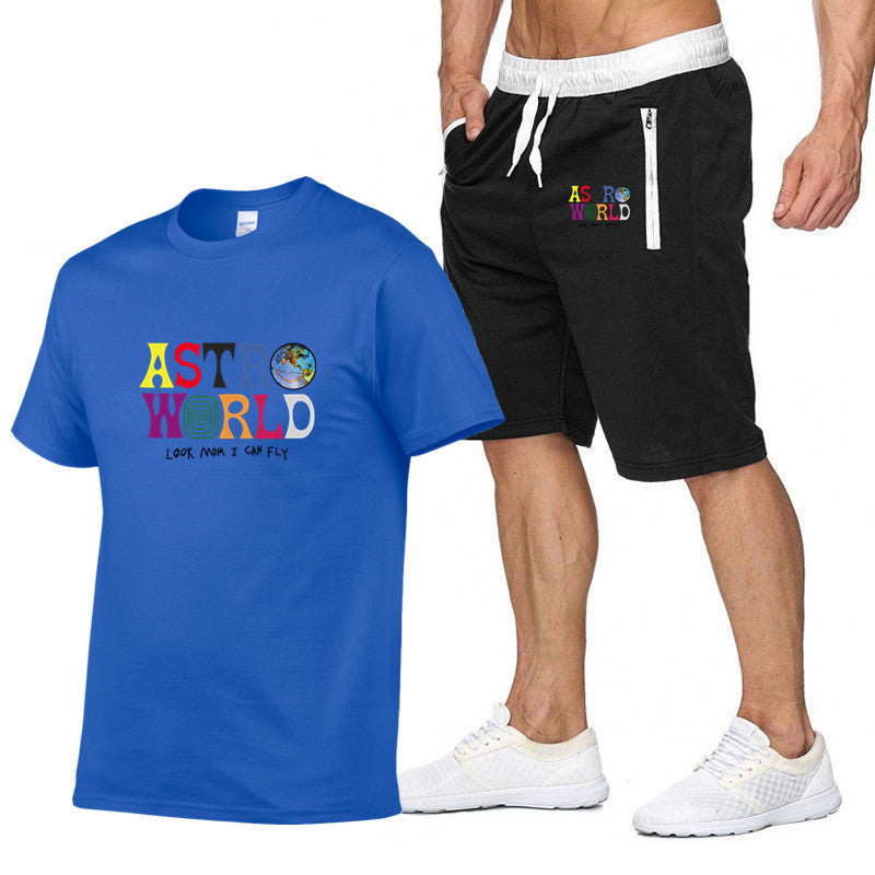 Astro World T-Shirt & Shorts Jogger Set