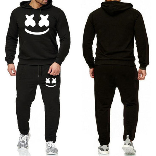 Marshmello Face Hoodie & Sweats Jogger Set