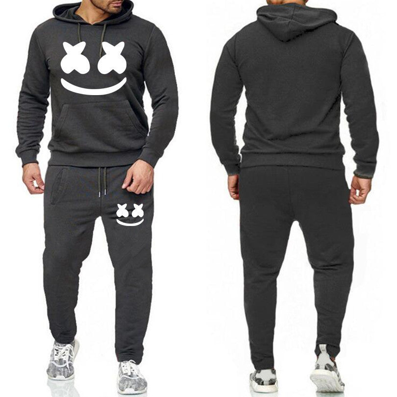 Marshmello Face Hoodie & Sweats Jogger Set