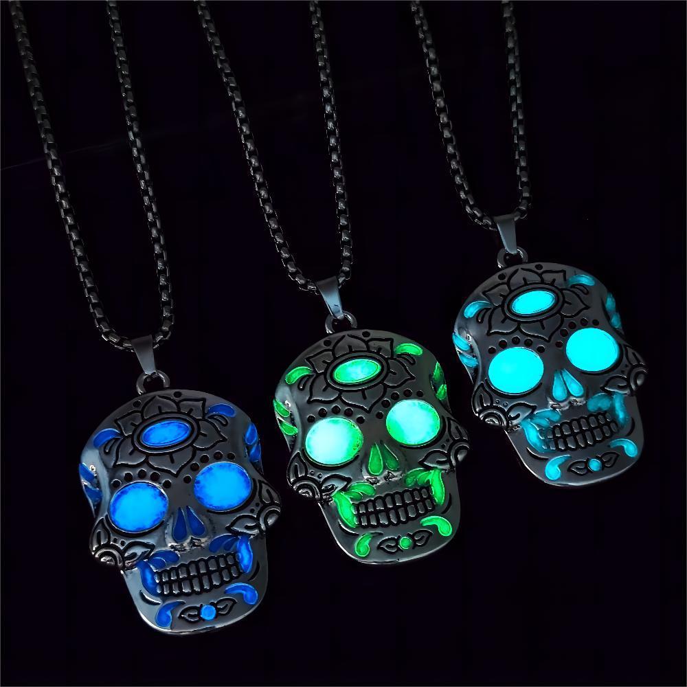 Luminous Skull Necklace Pendant
