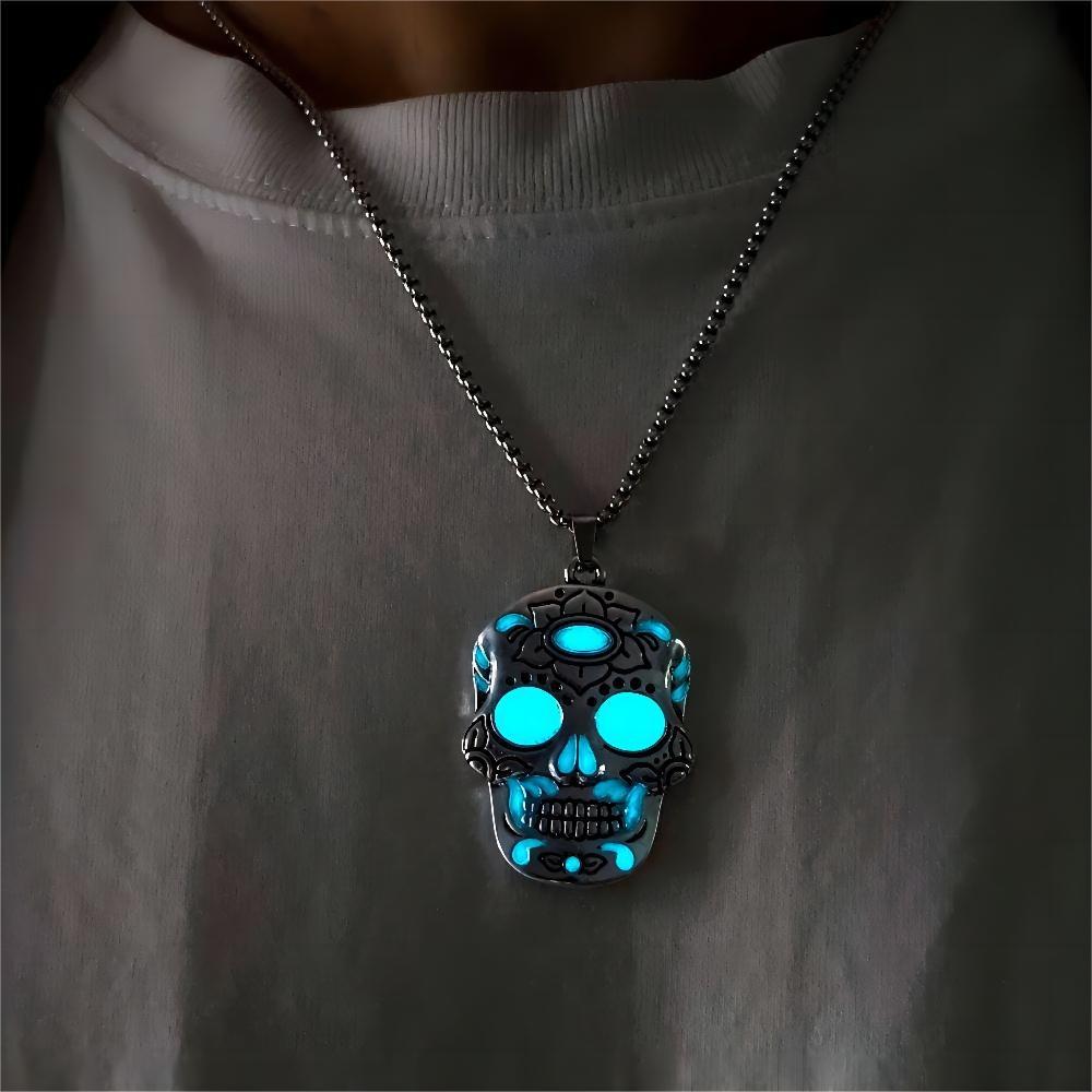 Luminous Skull Necklace Pendant