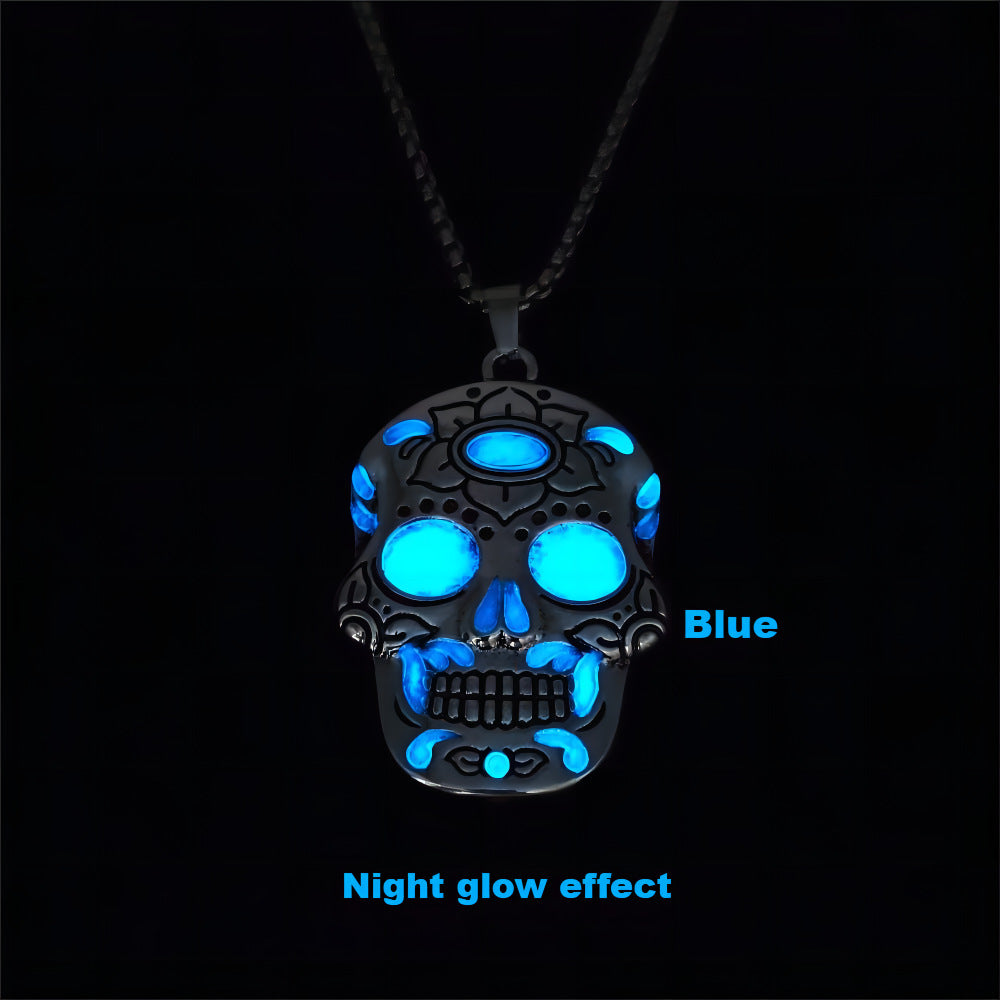 Luminous Skull Necklace Pendant
