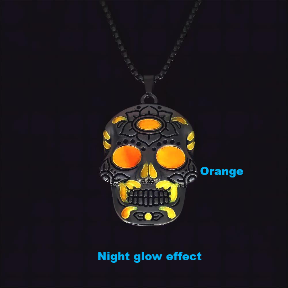 Luminous Skull Necklace Pendant