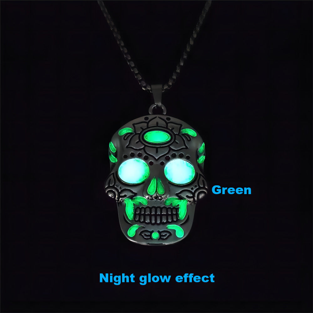 Luminous Skull Necklace Pendant