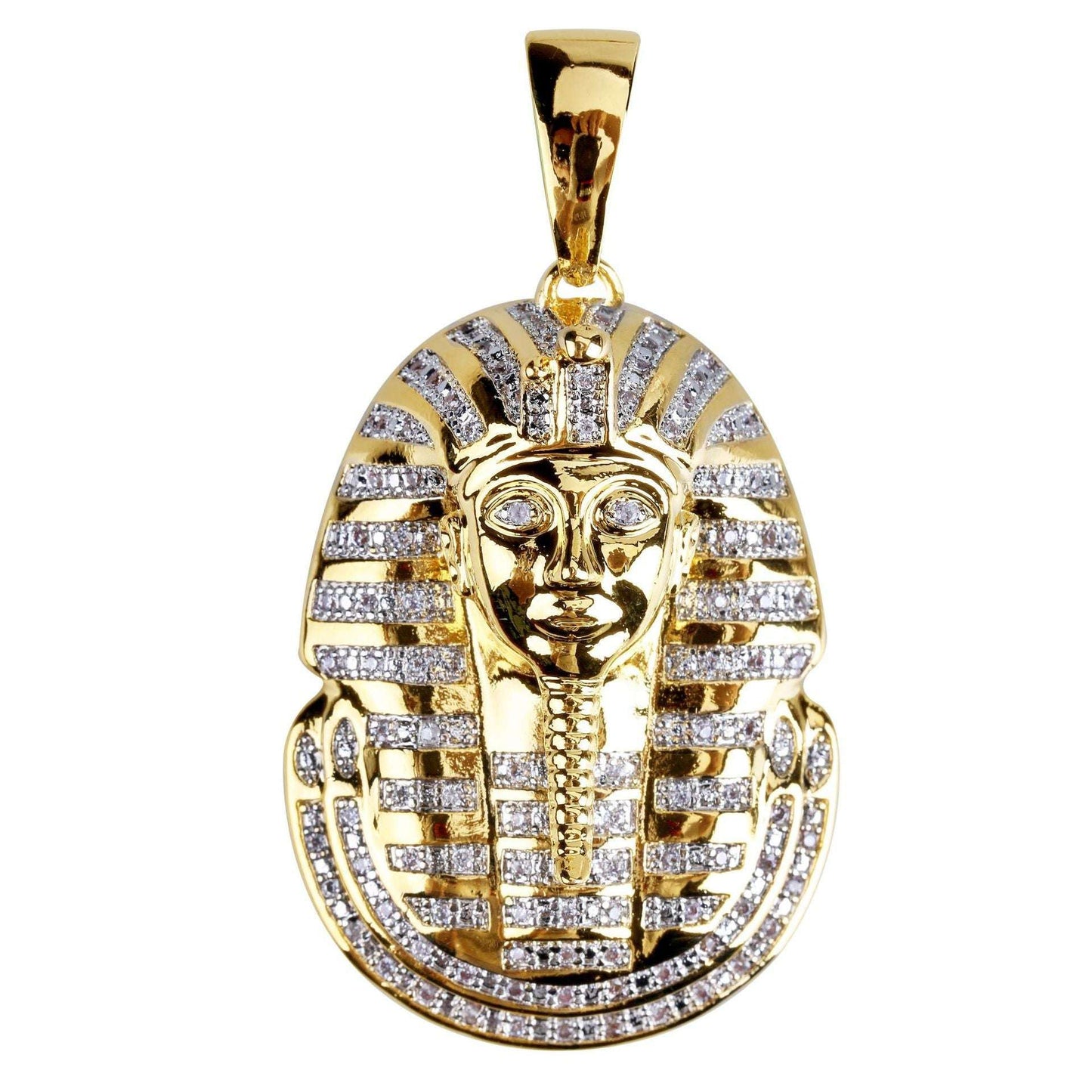 Iced Out Egyptian Pharaoh Pendant