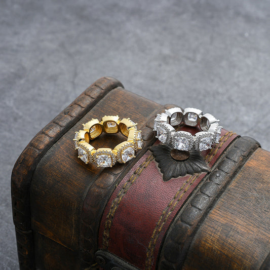 Iced Out Large Gem Ring