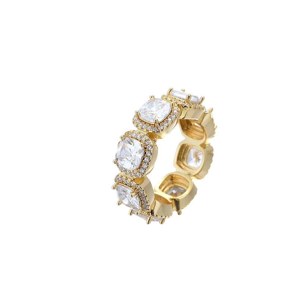 Iced Out Large Gem Ring