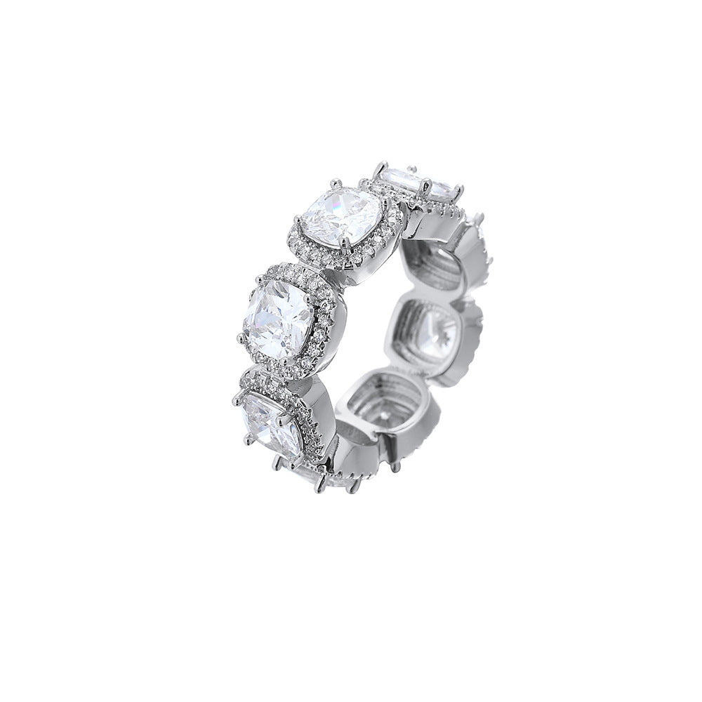 Iced Out Large Gem Ring