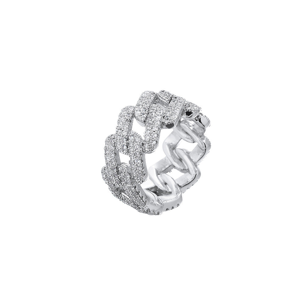 Iced Out Large Gem Ring