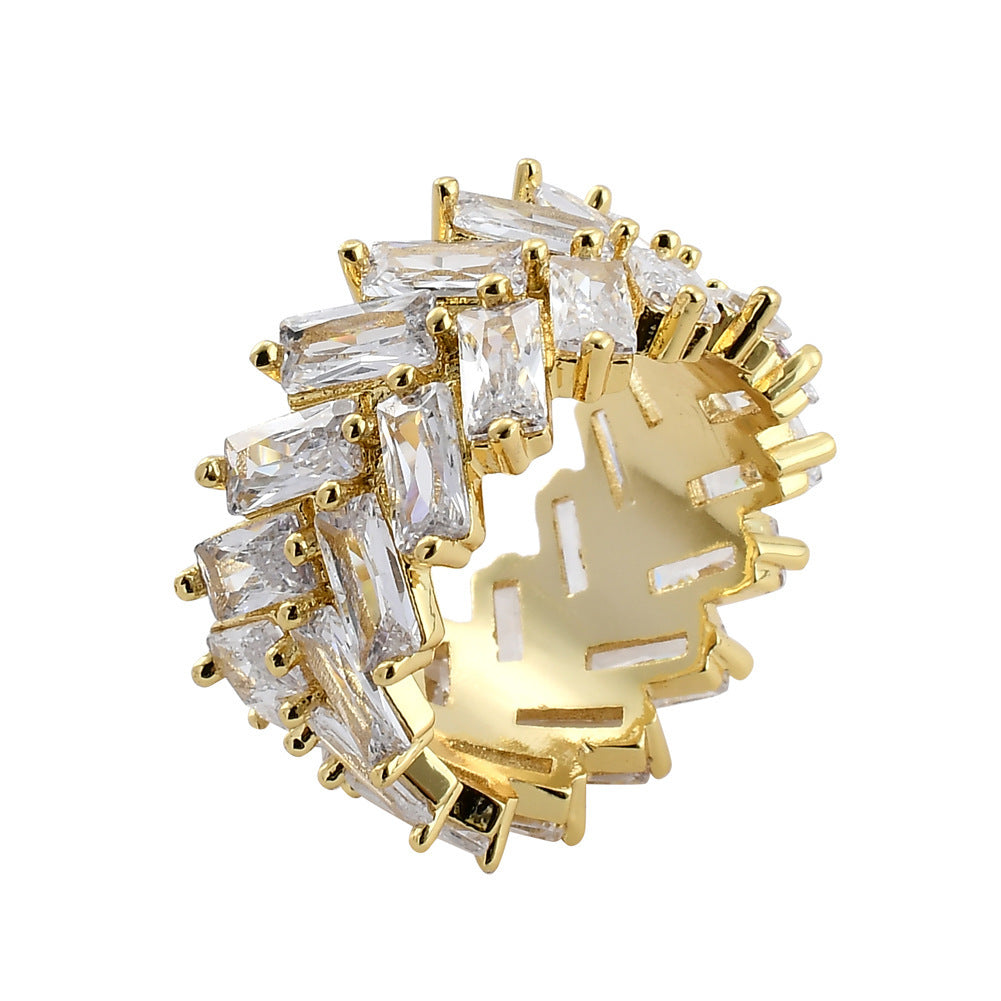 Iced Out Large Gem Ring