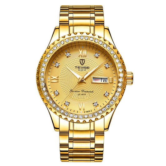 Iced Out Tevise Watch - DATNEWDRIP