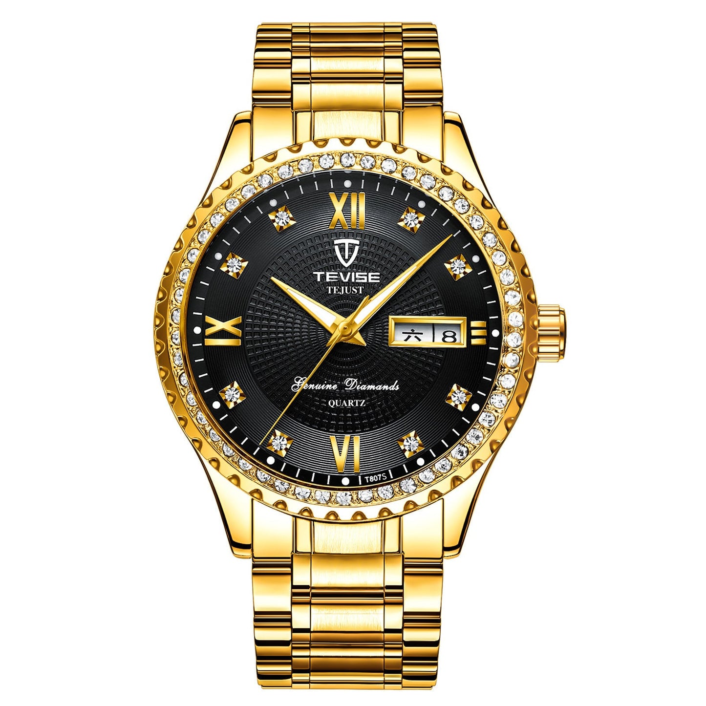 Iced Out Tevise Watch - DATNEWDRIP