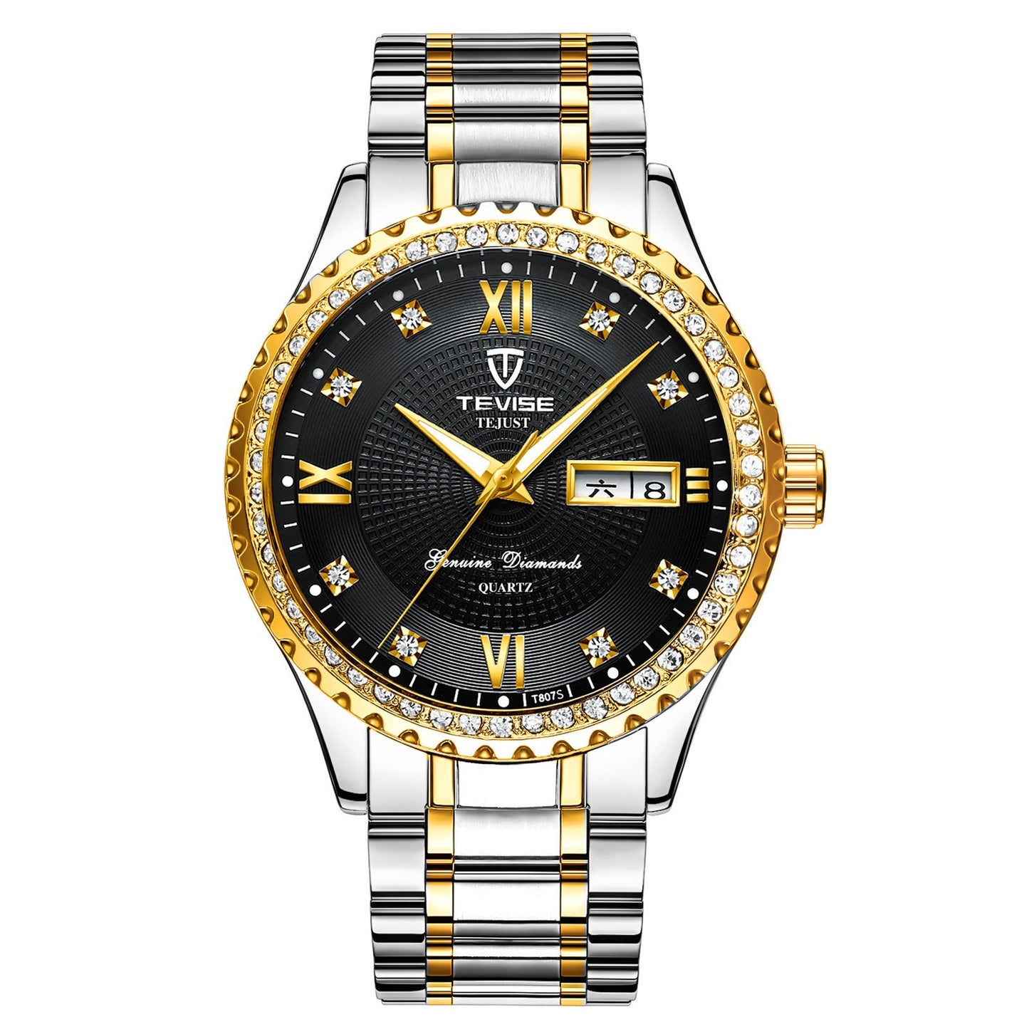Iced Out Tevise Watch - DATNEWDRIP