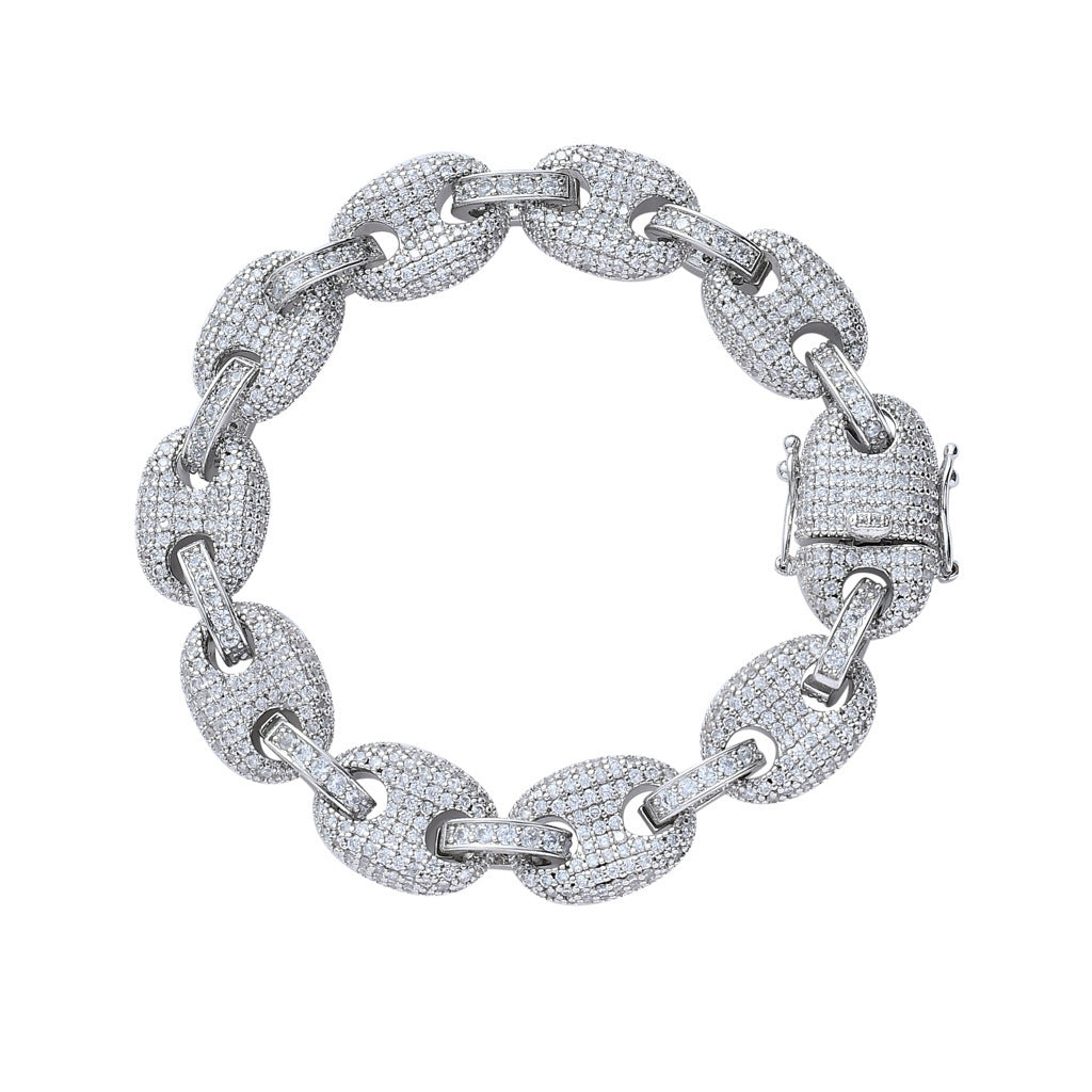 Iced Out Pig Nose Bracelet - DATNEWDRIP