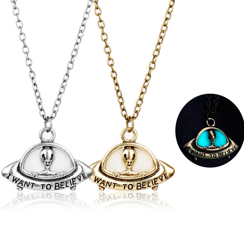 Luminous Alien Spaceship Pendant - DATNEWDRIP