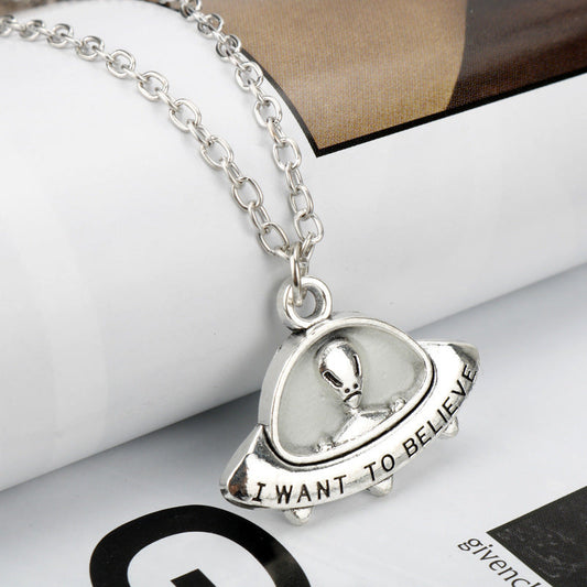 Luminous Alien Spaceship Pendant - DATNEWDRIP