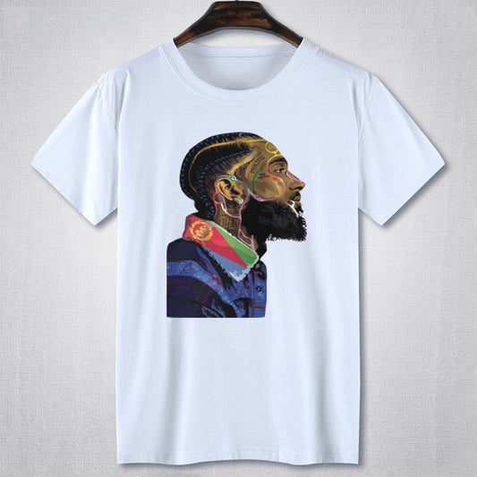 DATNEWDRIP Graphic Streetwear Tee - Nipsey Hustle T- Shirt - Mens