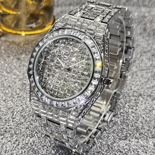 Iced Out Emeralds Everywhere watch