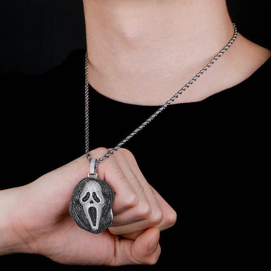 Iced Out Scream Pendant
