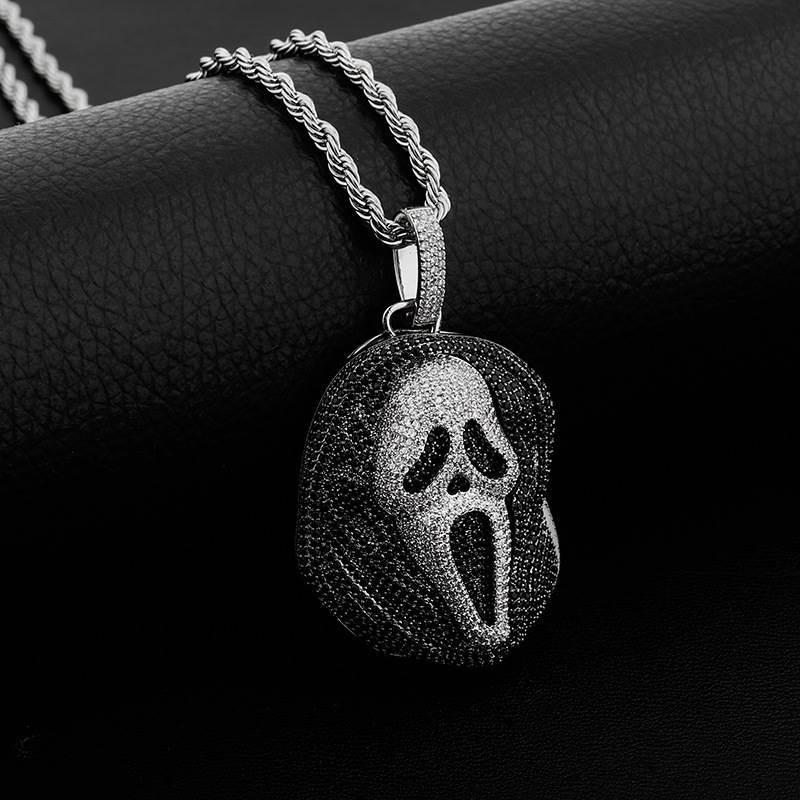 Iced Out Scream Pendant