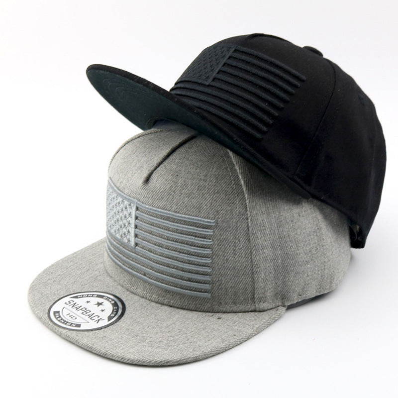 American Flag Embroidered Snapback