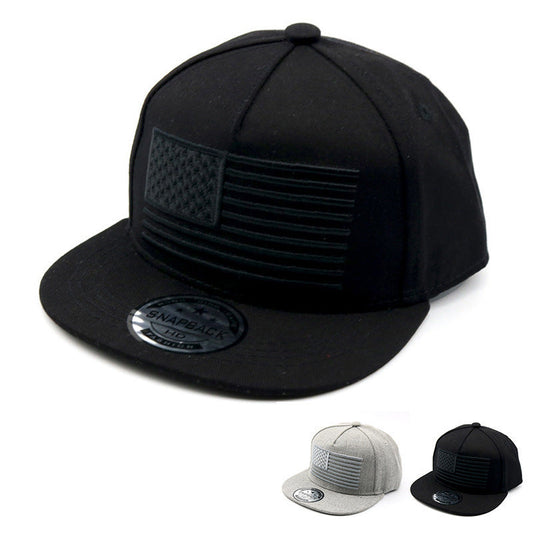 American Flag Embroidered Snapback