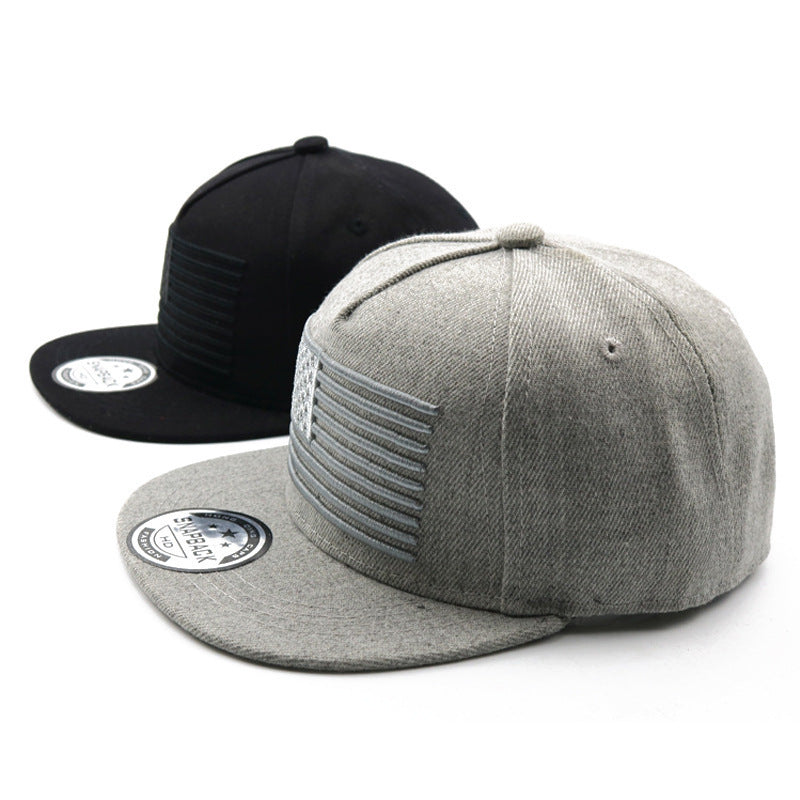 American Flag Embroidered Snapback