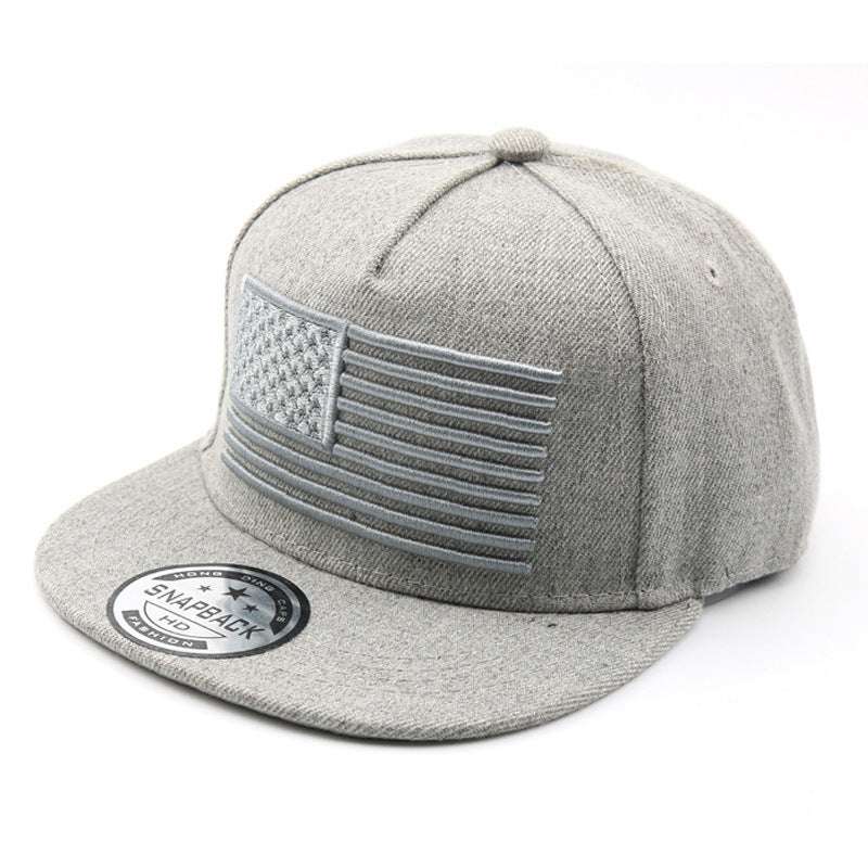 American Flag Embroidered Snapback
