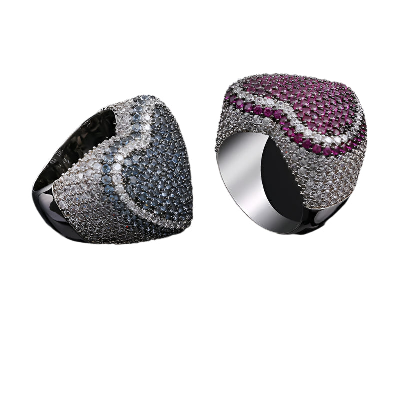 Iced Out Full Heart Ring - DATNEWDRIP