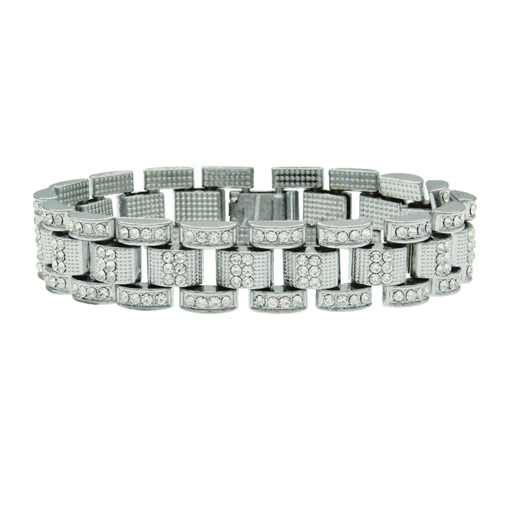 Iced Out Watch Band Necklace Chain