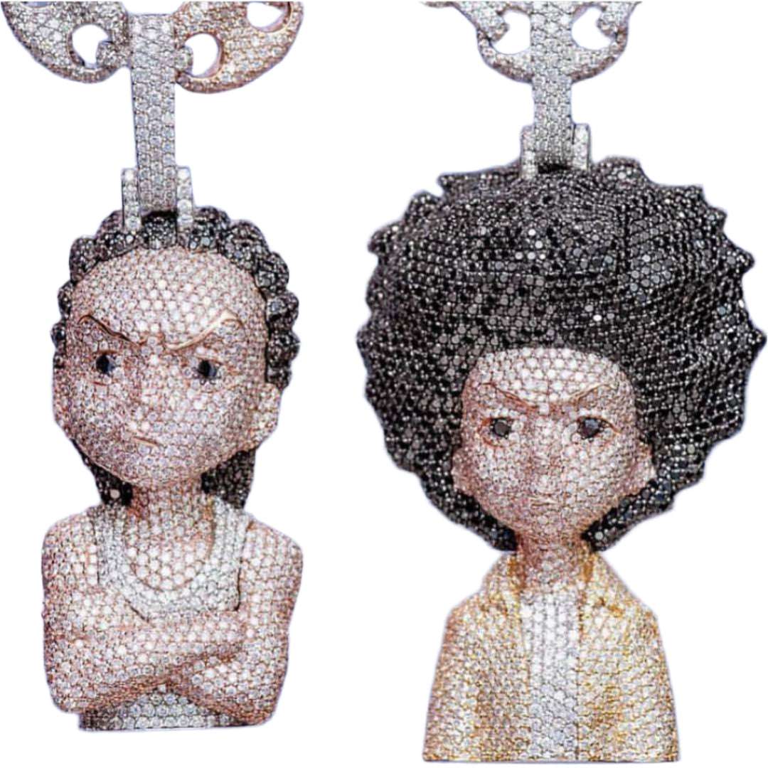 Iced Out The Boondocks Pendant