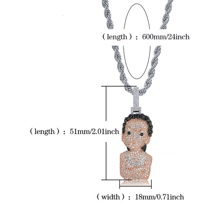 Iced Out The Boondocks Pendant
