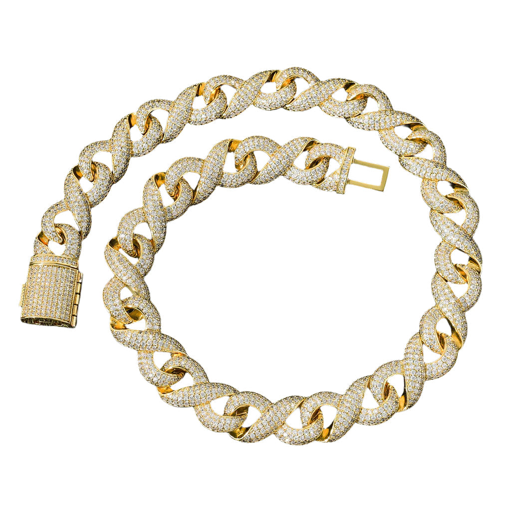 Iced Out Infinity Link Chain - DATNEWDRIP
