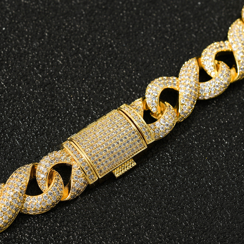 Iced Out Infinity Link Chain - DATNEWDRIP