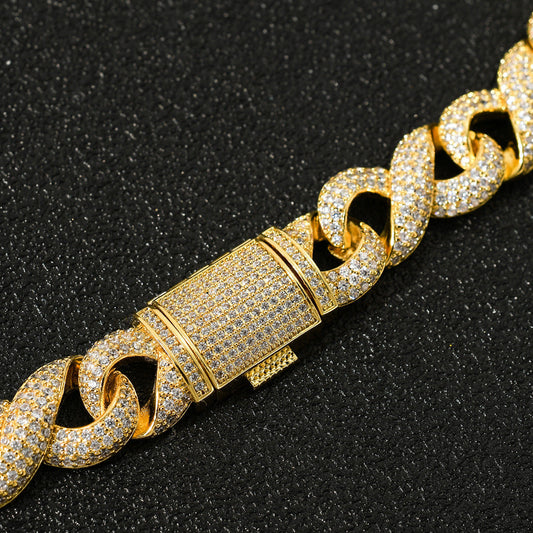 Iced Out Infinity Link Chain - DATNEWDRIP