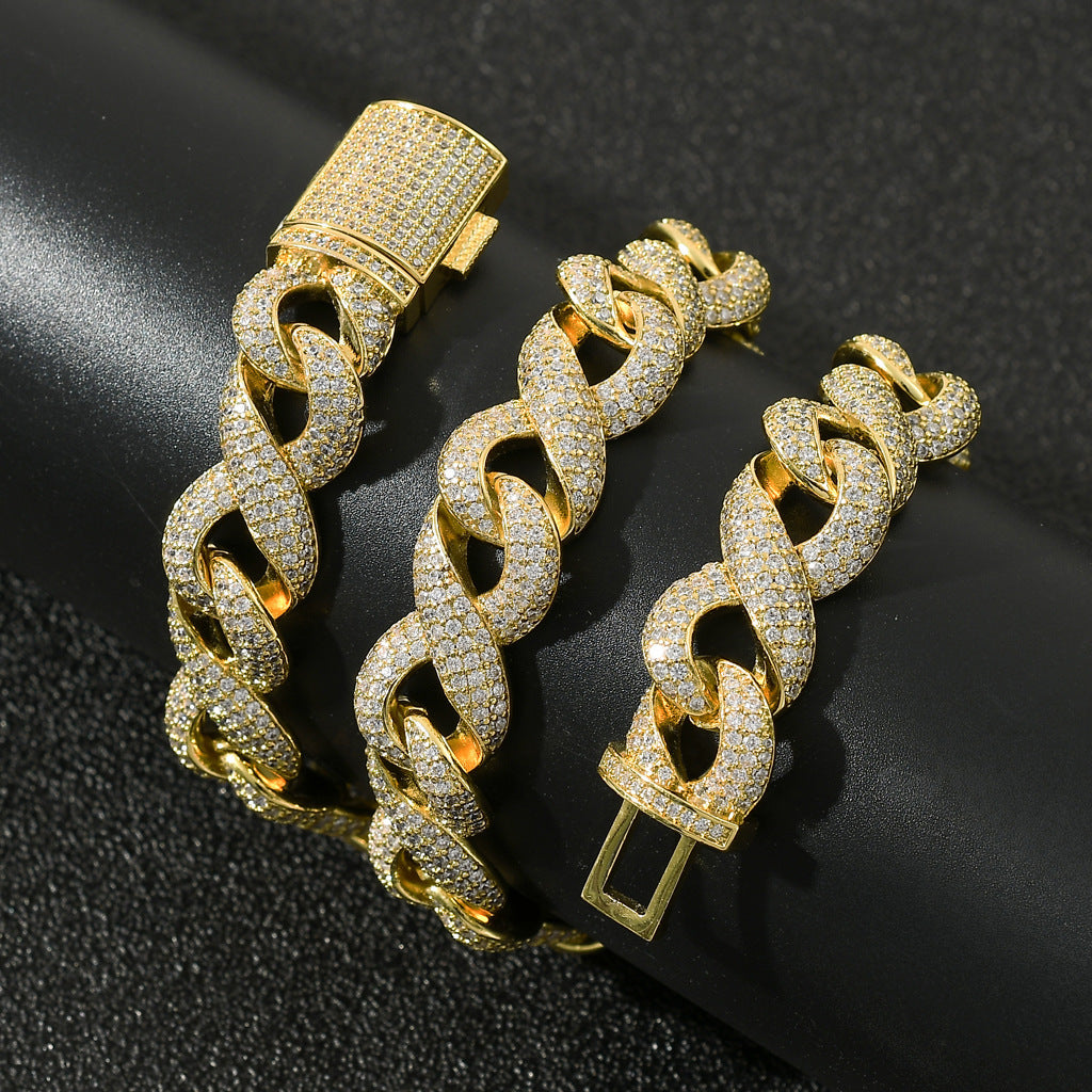 Iced Out Infinity Link Chain - DATNEWDRIP