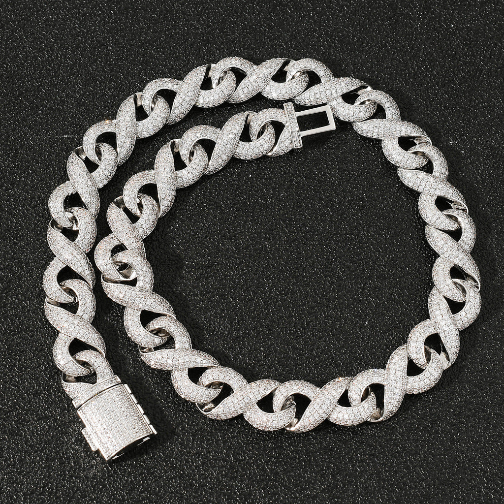 Iced Out Infinity Link Chain - DATNEWDRIP