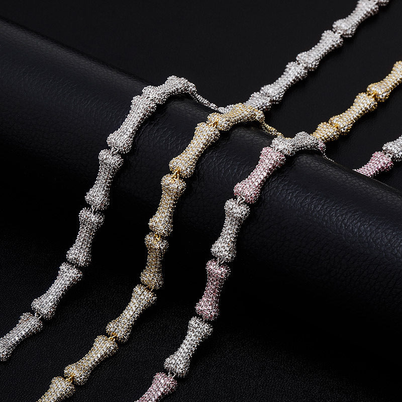 Iced Out Bone Chain - DATNEWDRIP
