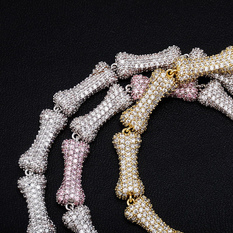 Iced Out Bone Chain - DATNEWDRIP