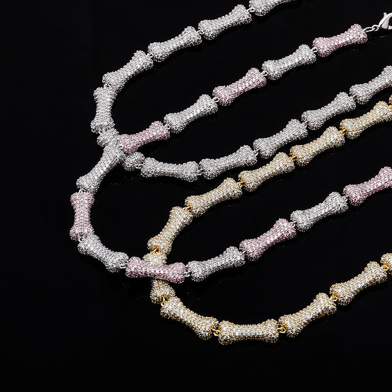 Iced Out Bone Chain - DATNEWDRIP