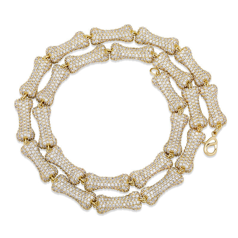 Iced Out Bone Chain - DATNEWDRIP