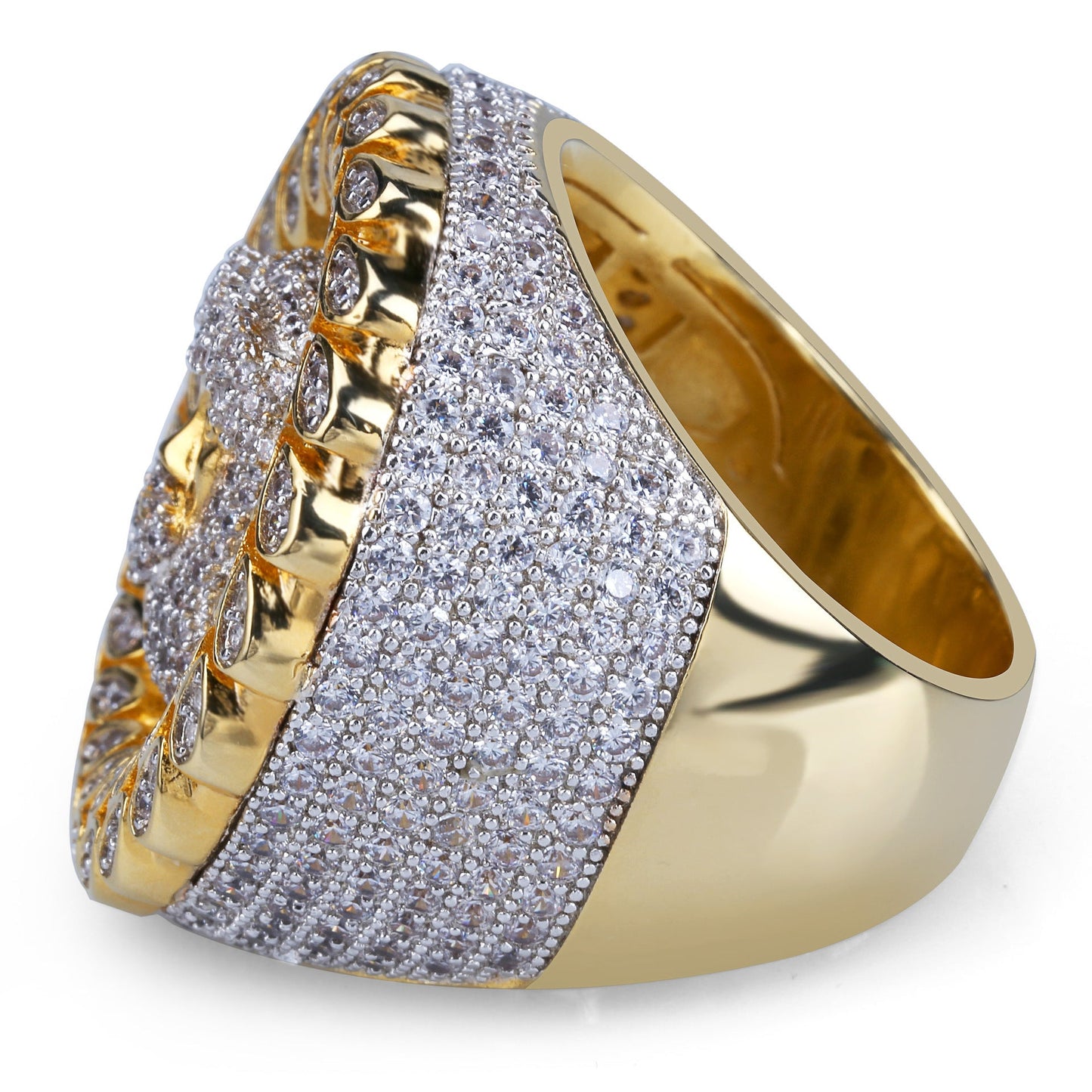 Iced Out Jesus Piece Ring