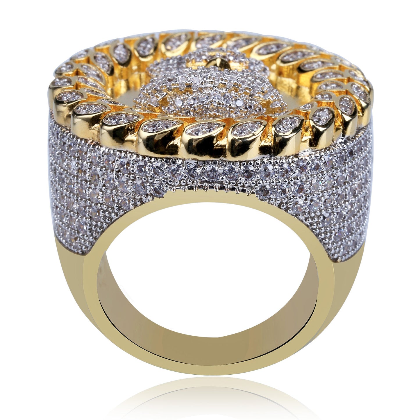 Iced Out Jesus Piece Ring
