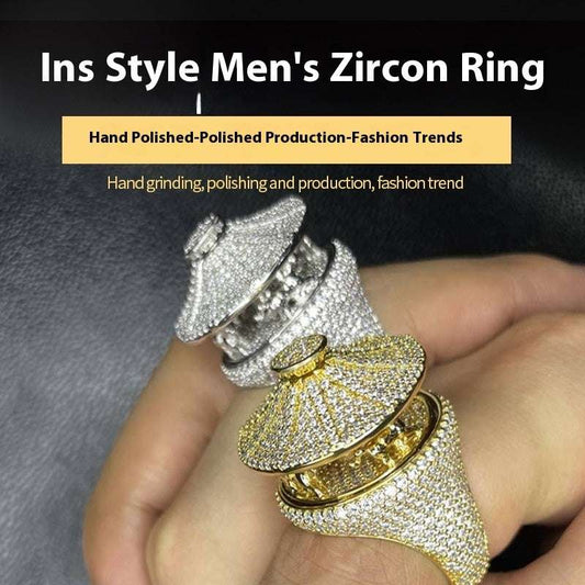 Iced Out Merry Go Round Ring