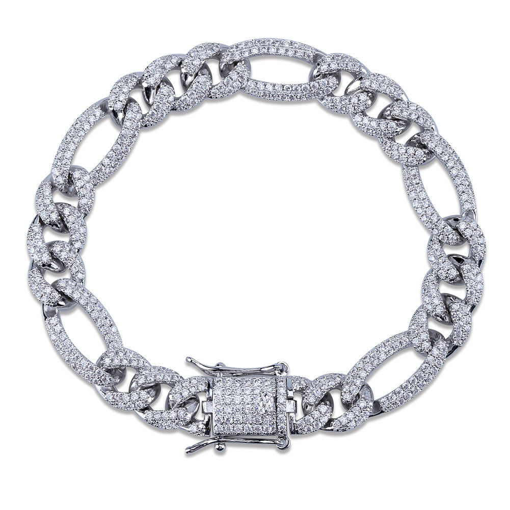 Iced Out 3 to 1 Cuban Link Bracelet - DATNEWDRIP