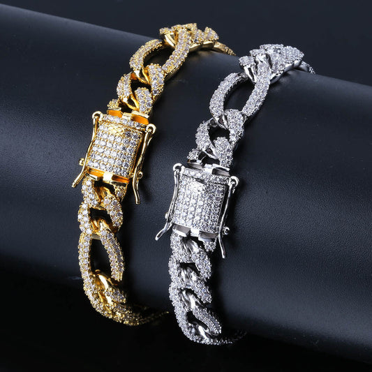Iced Out 3 to 1 Cuban Link Bracelet - DATNEWDRIP